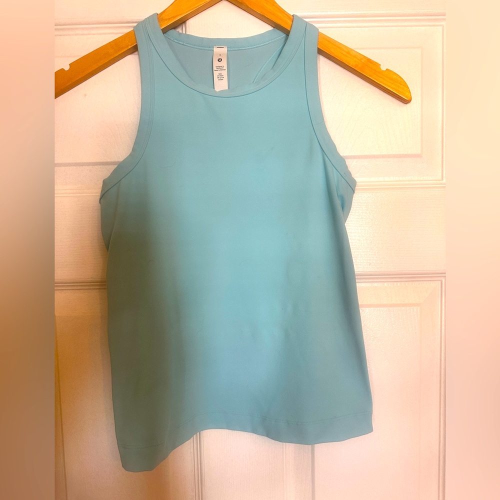 Lululemon Allign Waist Light Blue Racerback Tank Top